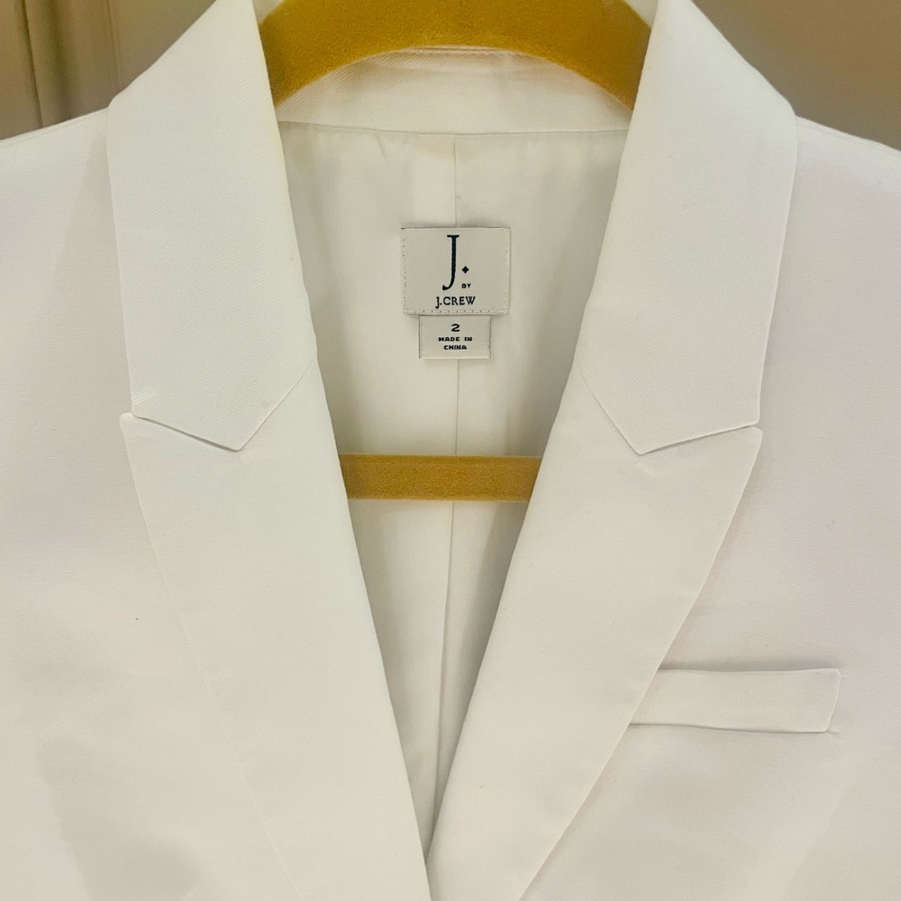 JCREW white jacket. NWOT.